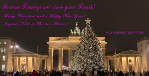 Weihnachten am Brandenburger Tor in Berlin